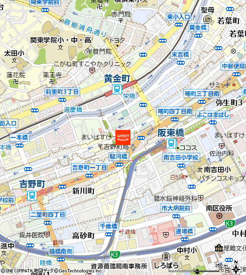 まいばすけっと伊勢佐木町店付近の地図